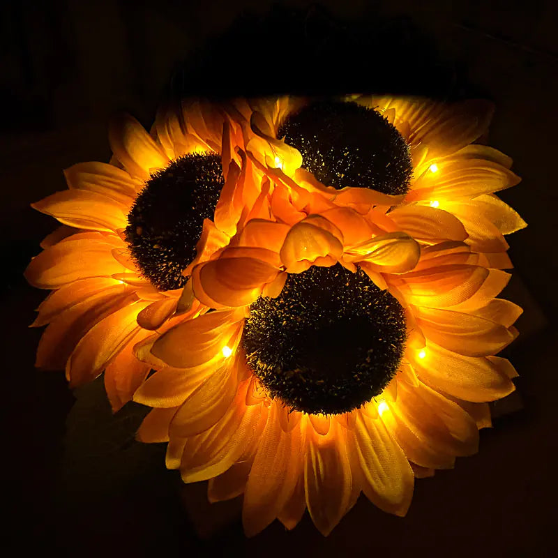Touch Rechargeable LED Sunflower Night Light Bouquet