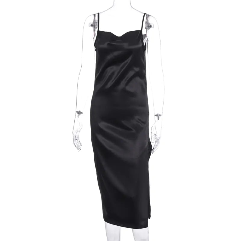 Fashionable Sexy Sling Split Dress