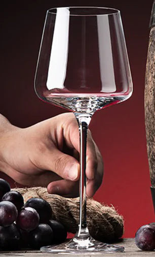 Burgundy Crystal Glass Wine Goblet