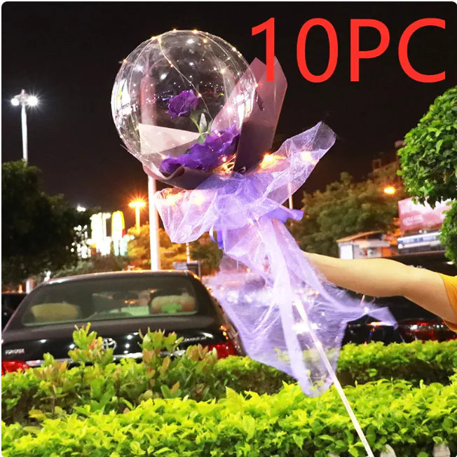 Glowing Rose LED Balloons