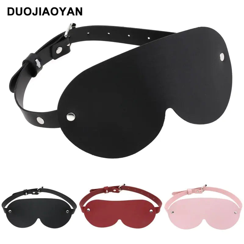 Leather Eye Mask for Cosplay and Role Play Accessories